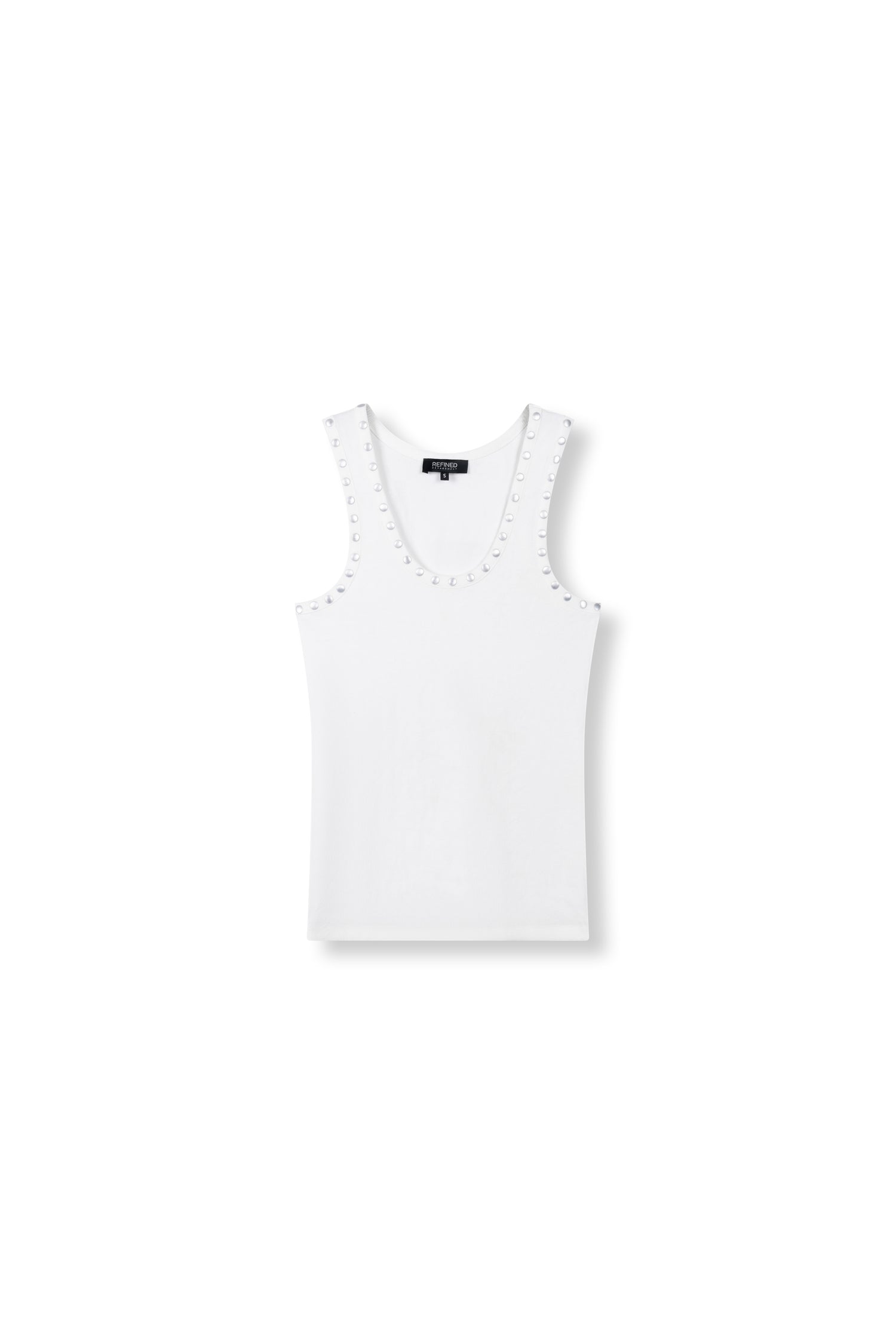 Knitted Singlet Bente - off white