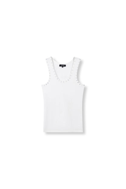 Knitted Singlet Bente - off white