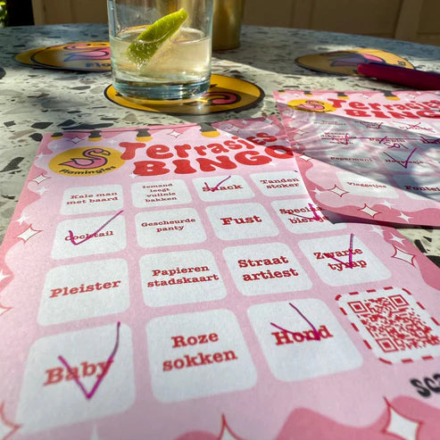 Terrasjes Bingo - Hét spel voor bij de borrel