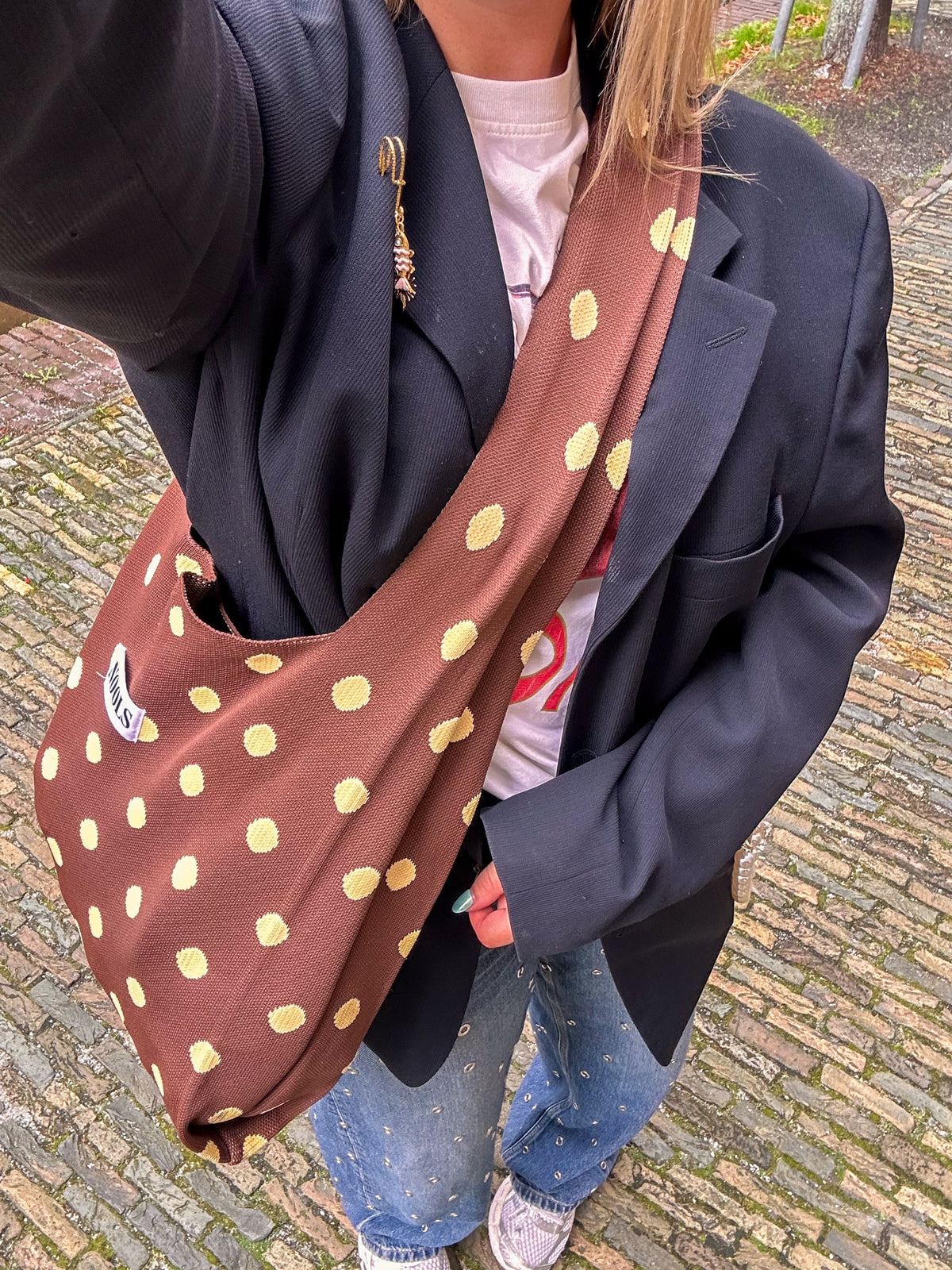Riva Bag Polkadot - buin/geel