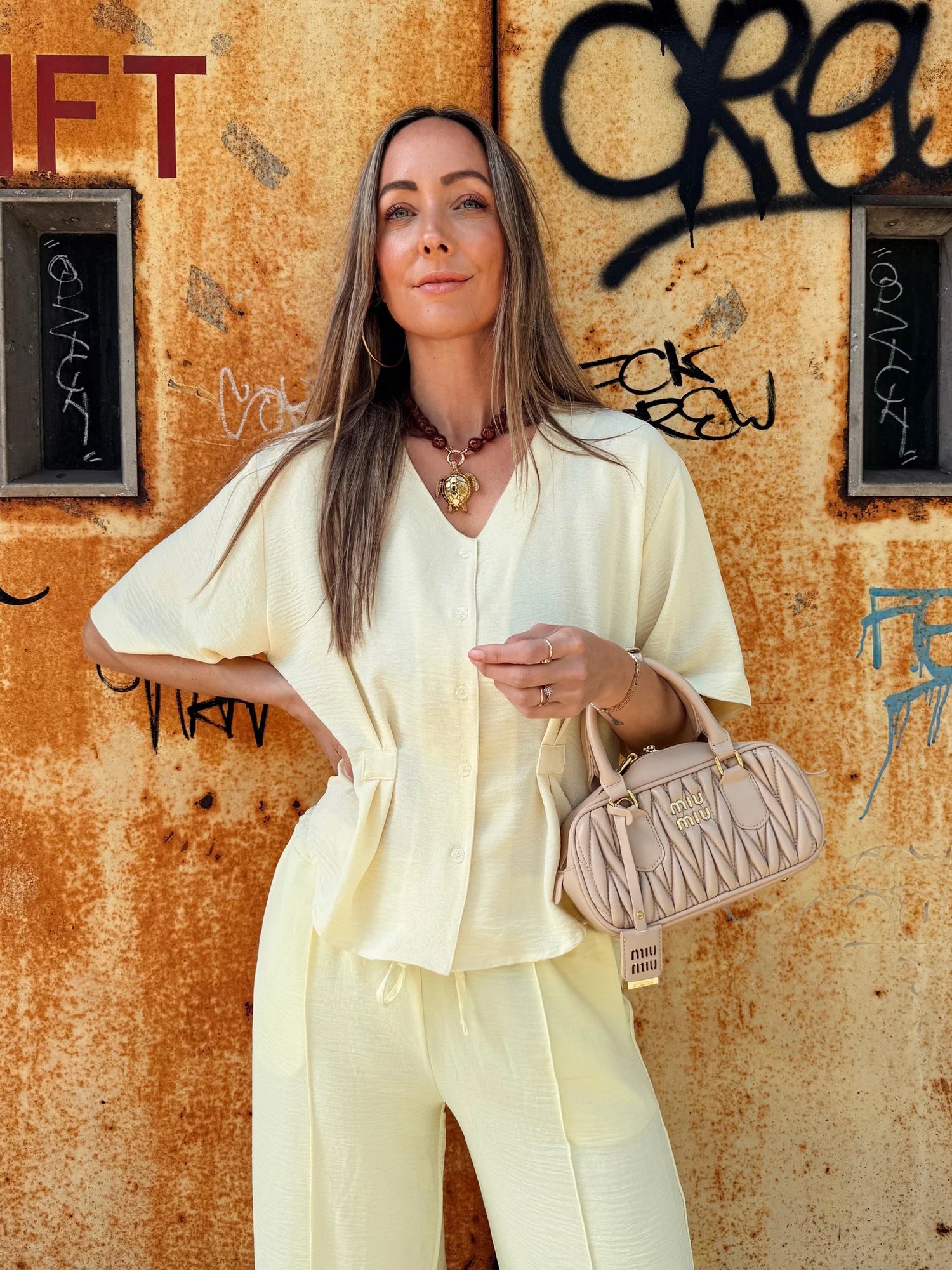 Becky Top - butter yellow