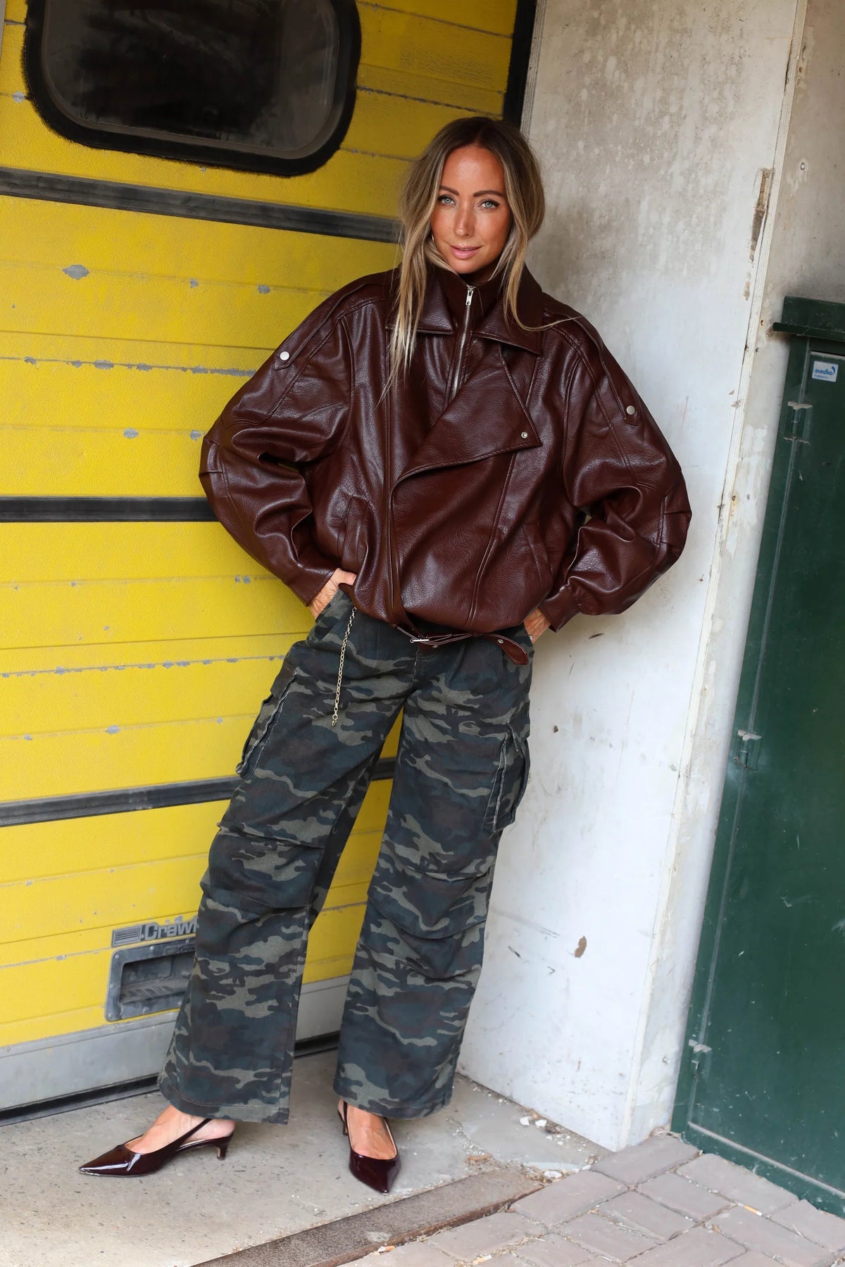 Emilia Jacket Oversized - bordeaux