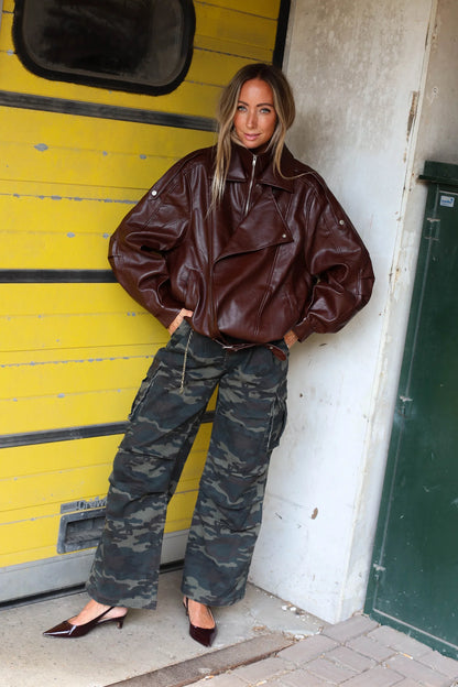 Emilia Jacket Oversized - bordeaux