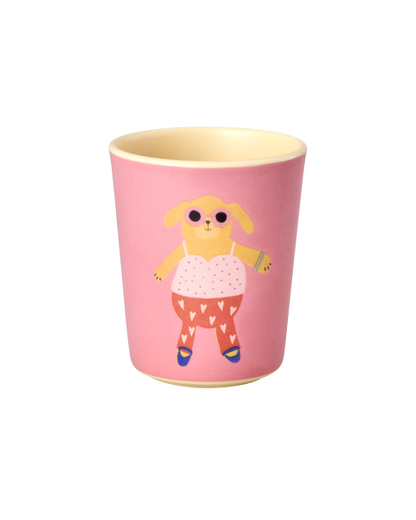 Kinder Beker Hond - roze