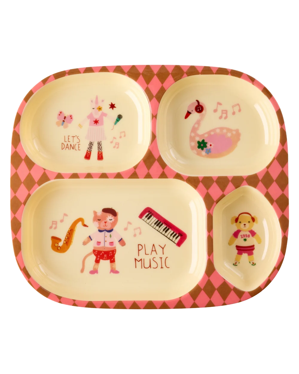 Rice 4-vaks Kinderbord Music - roze