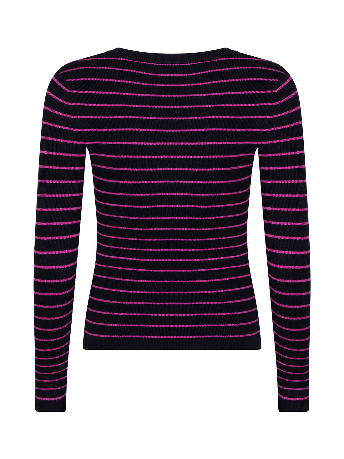 Ydence Knitted Top Devina -Navy/fuchsia purple