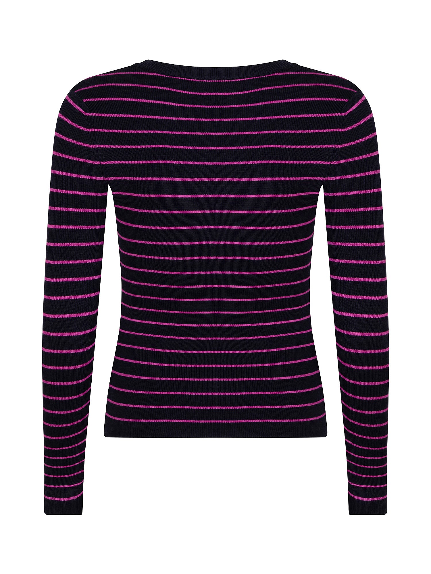 Ydence Knitted Top Devina -Navy/fuchsia purple