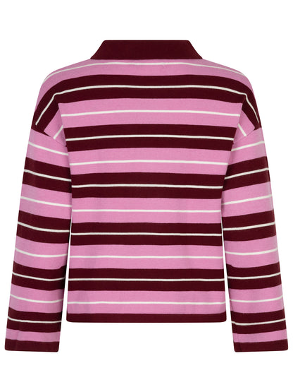 Ydence Knitted Top Balou - burgundy pink