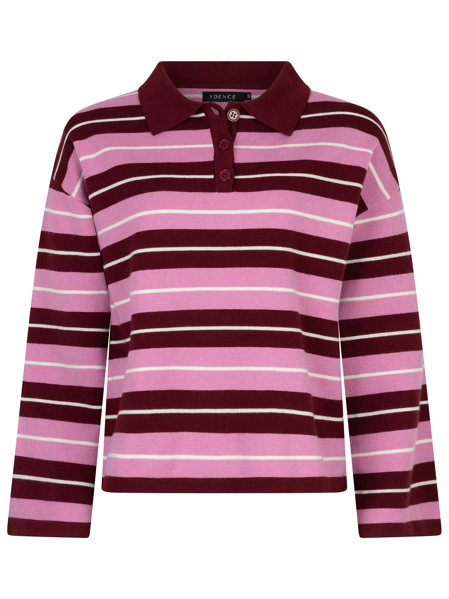 Ydence Knitted Top Balou - burgundy pink
