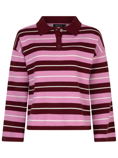 Ydence Knitted Top Balou - burgundy pink