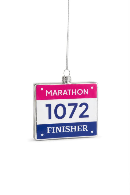 Kerstornament Marathon Startnummer