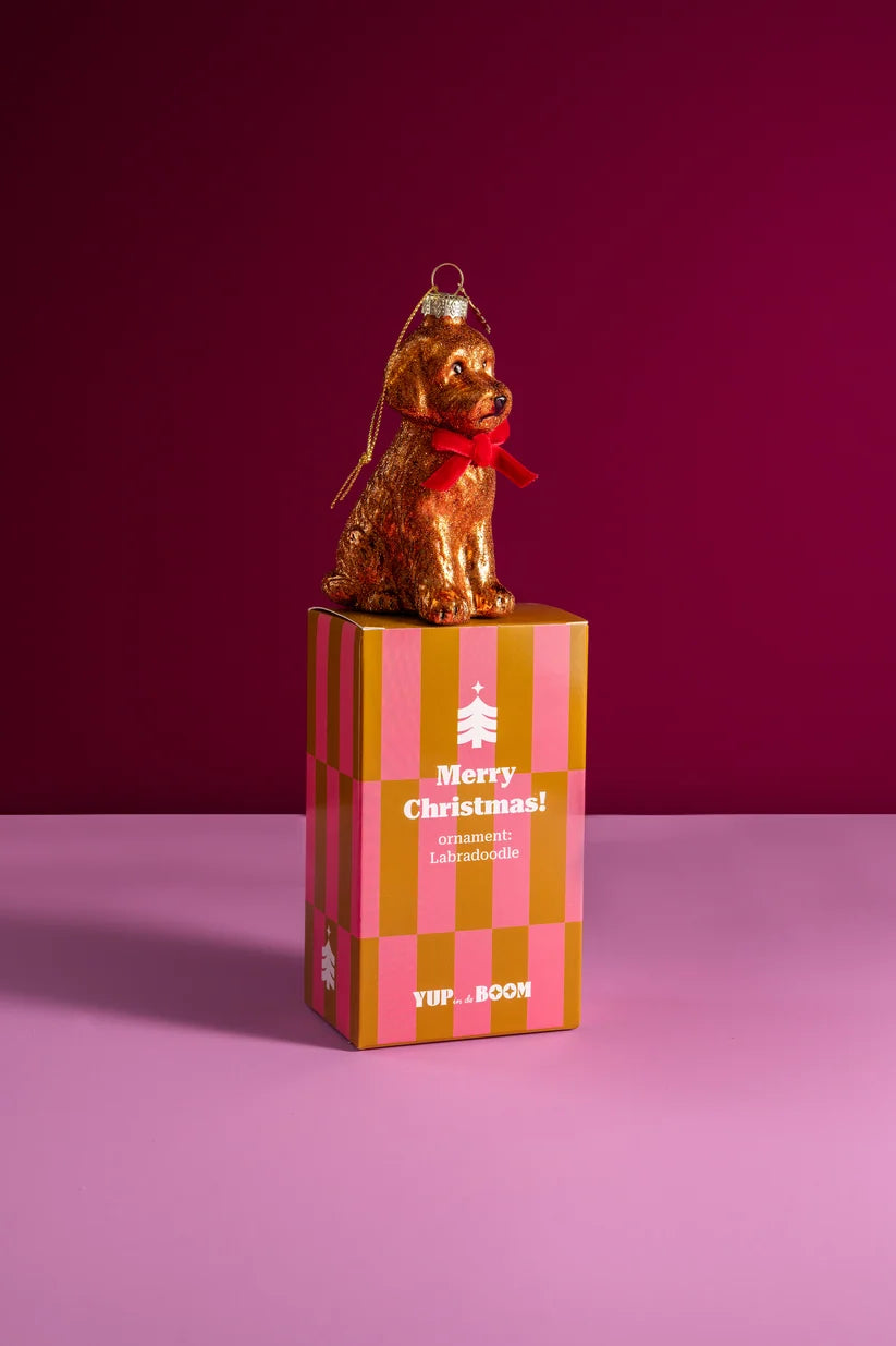 Kerstornament Labradoodle
