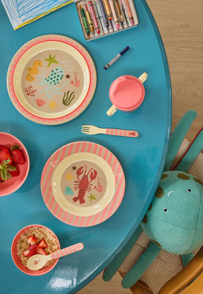 Rice Vork en Lepel - roze
