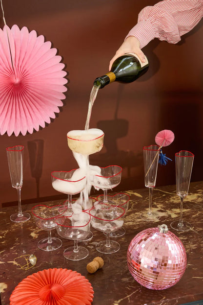 Hart Glas Champagne Coupeglas