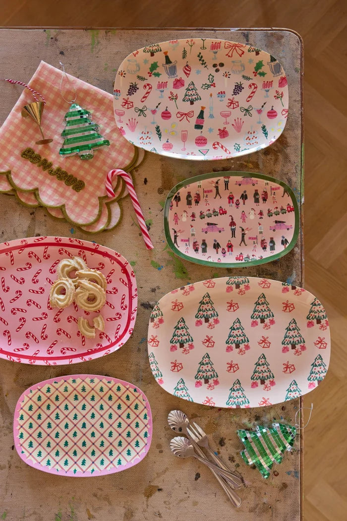 Rice Dinerbord Rechthoekig - christmas galore