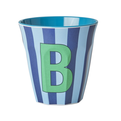 Rice Beker - Blauw - B - Stripes