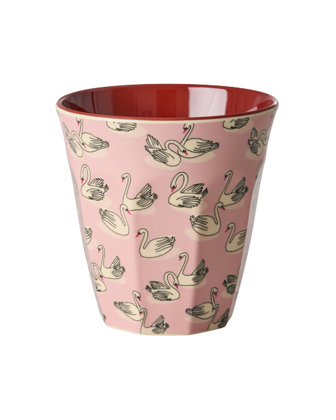 Beker Zwaan in Parijs - rabarber roze