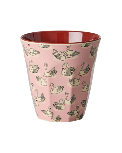 Beker Zwaan in Parijs - rabarber roze