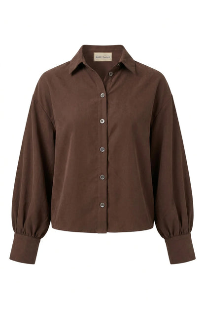 Saloon Blouse - dark brown