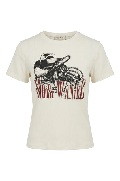 Kyra Rib Tshirt - off white