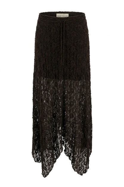 Luna Lace Skirt - dark brown
