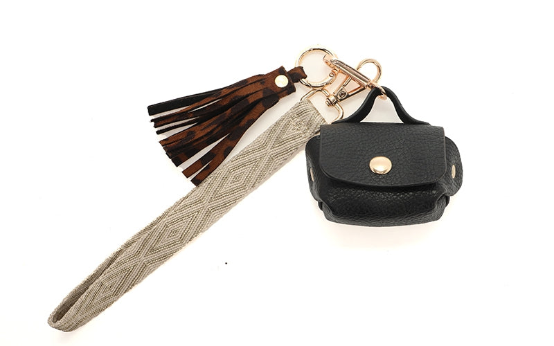 Sleutelhanger / Bagcharm Job - zwart