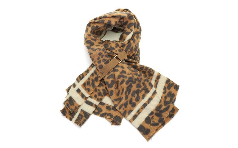 Mombosa Panter Camel Sjaal