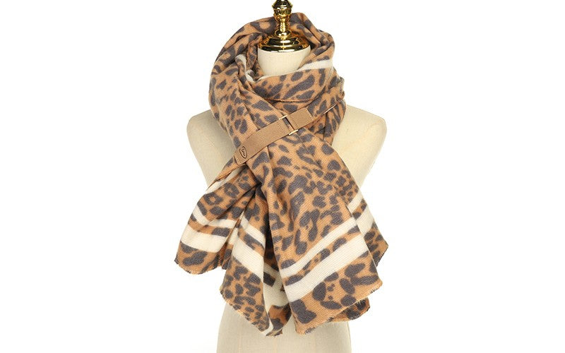 Mombosa Panter Camel Sjaal