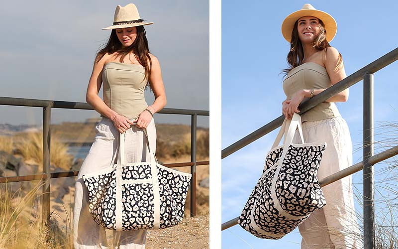 Black panter schoudertas / shopper Bali