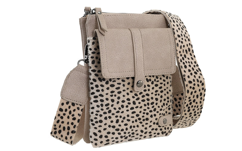 Telefoontasje Tyler - khaki dot