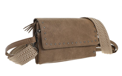 Schoudertasje San Martin - dark camel