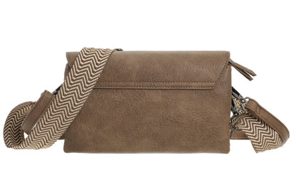 Schoudertasje San Martin - dark camel