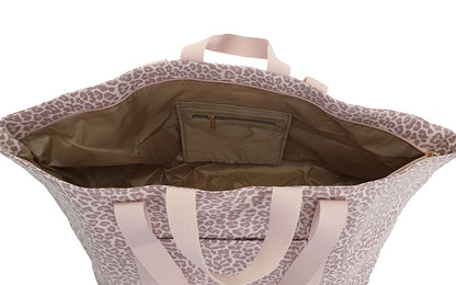Shopper/Strandtas San Pedro - lichtroze panter