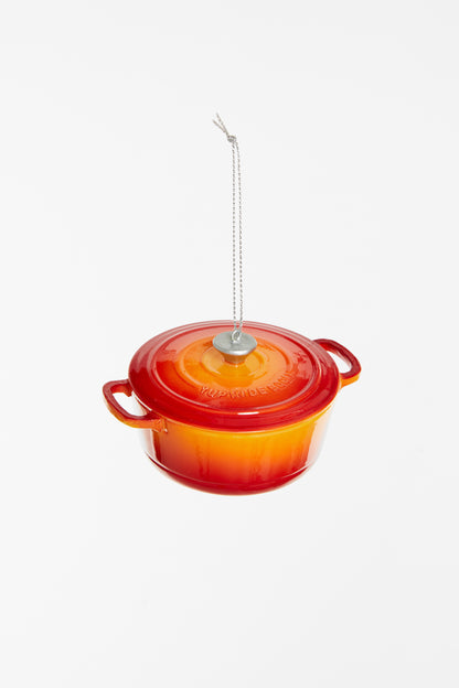 Kerstornament Gietijzeren Pan Oranje