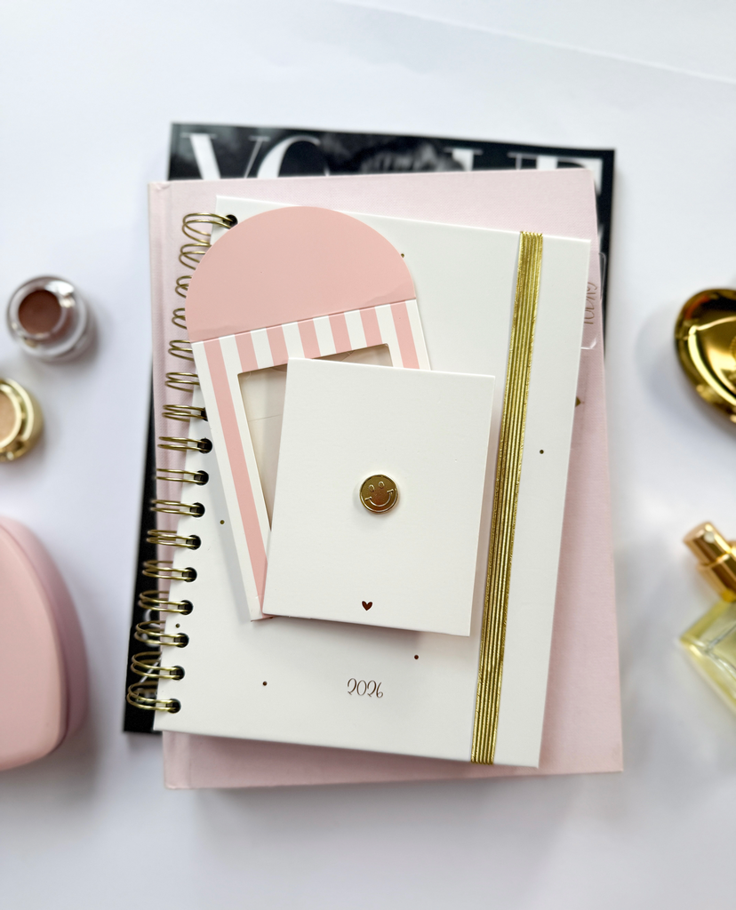 Pin in geschenkverpakking | Smiley Goud