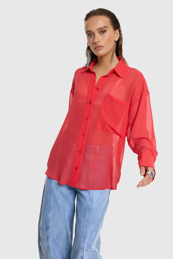 Blouse Ginny - burned orange