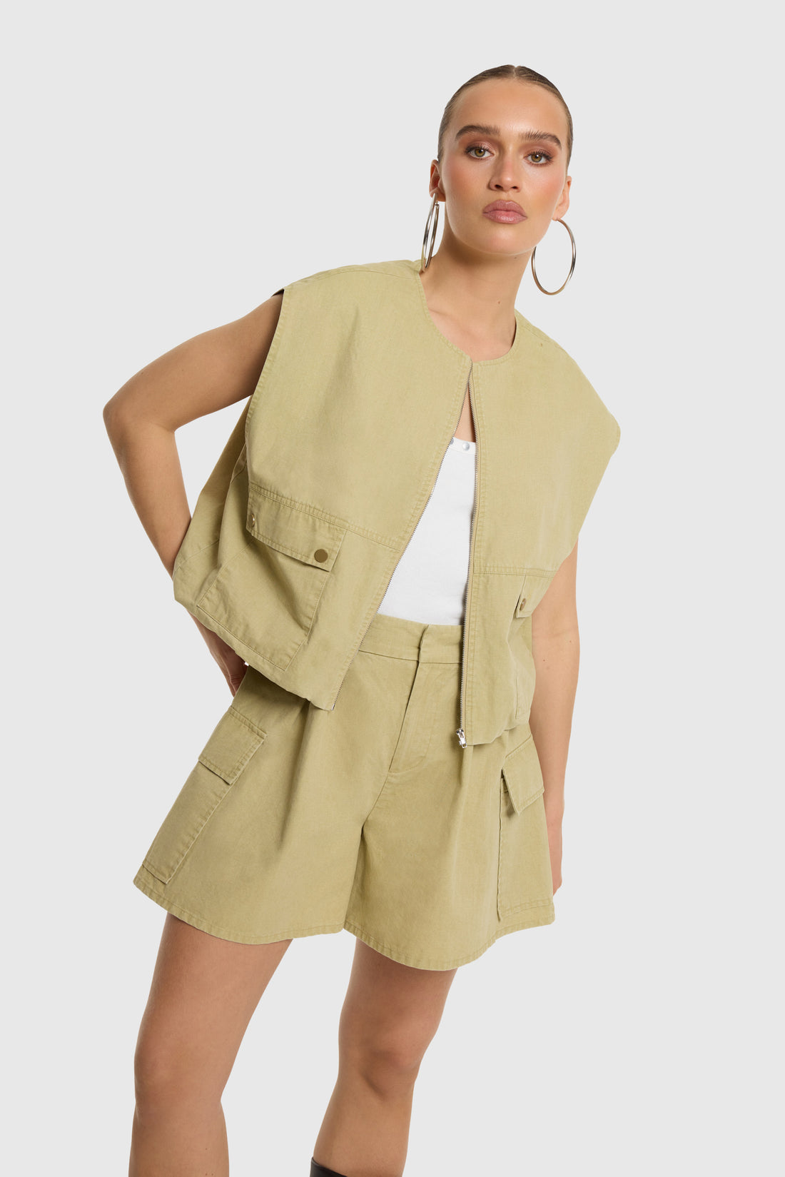Cargo Gilet Noa - sand