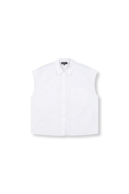 Poplin Blouse Raffy - white