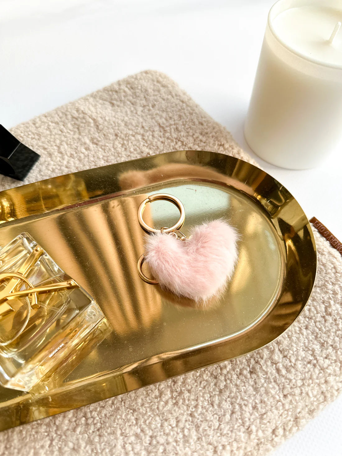 Sleutelhanger Fluffy - roze