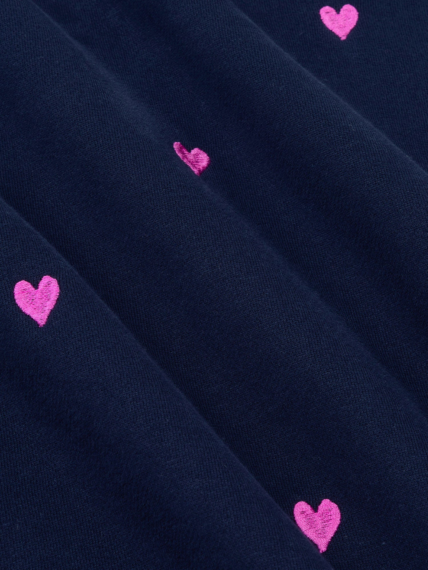 Ydence Sweater Hearts - navy/fuchsia purple