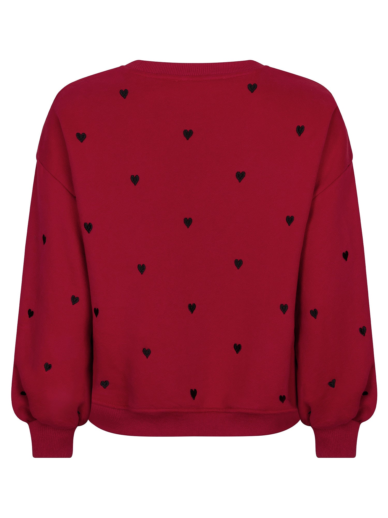 Ydence Sweater Hearts - red/black