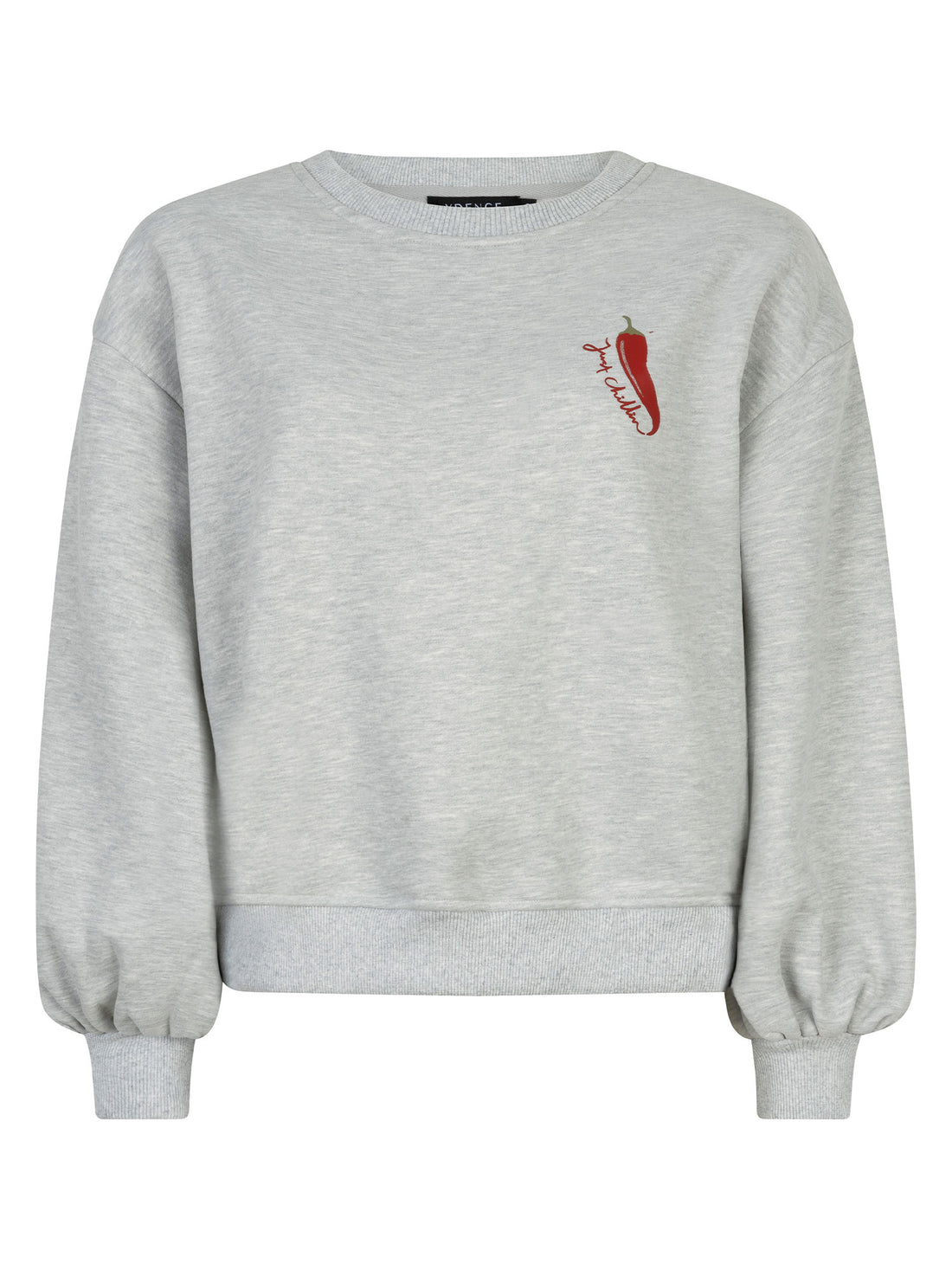 Ydence Sweater Just Chillin - grey melange