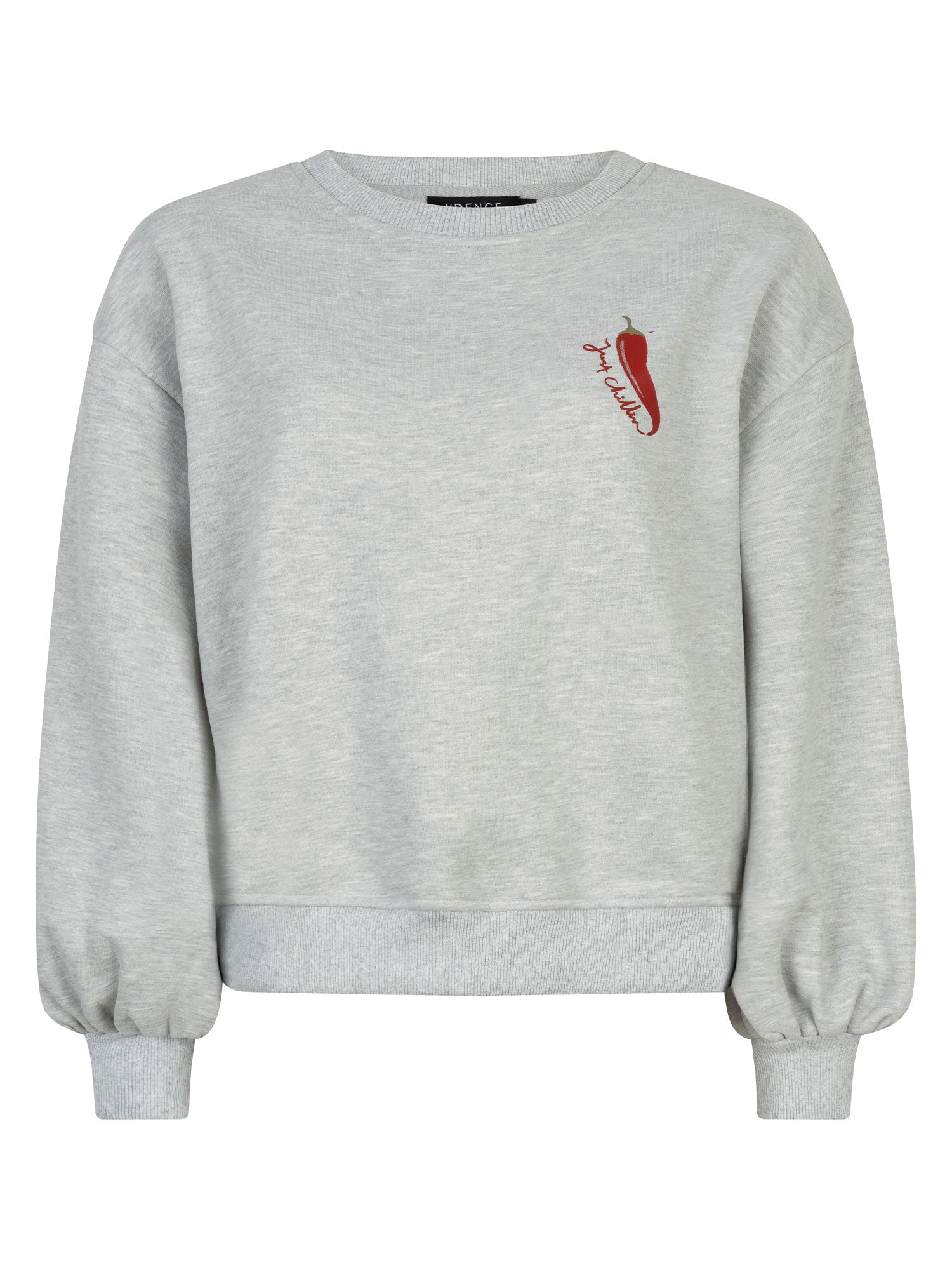 Ydence Sweater Just Chillin - grey melange