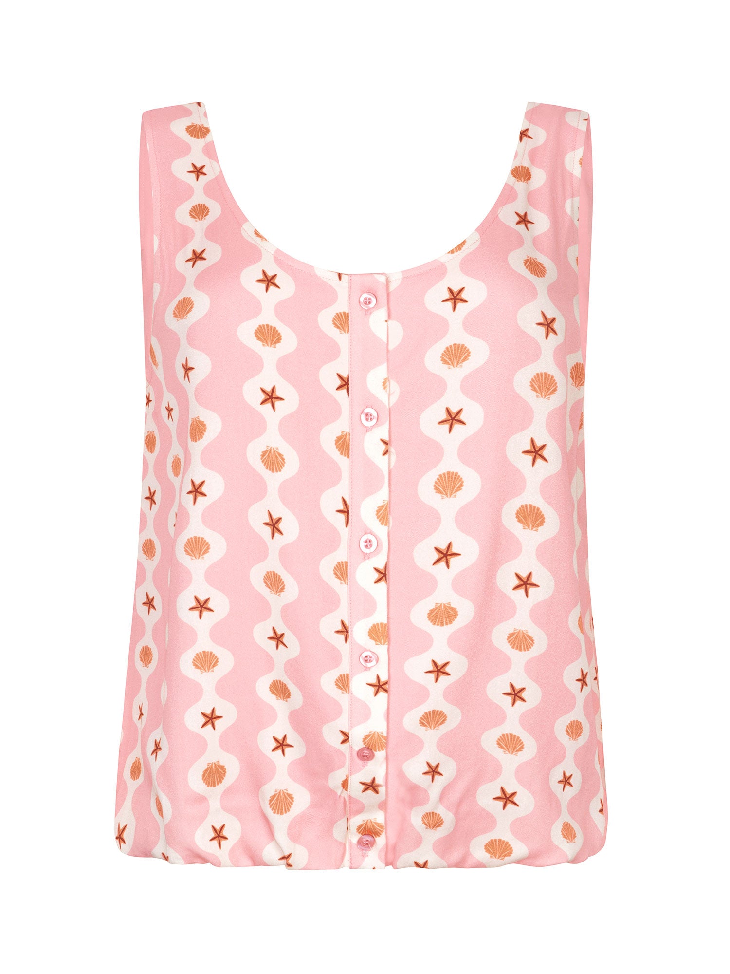 Top Lorena - pink seashells