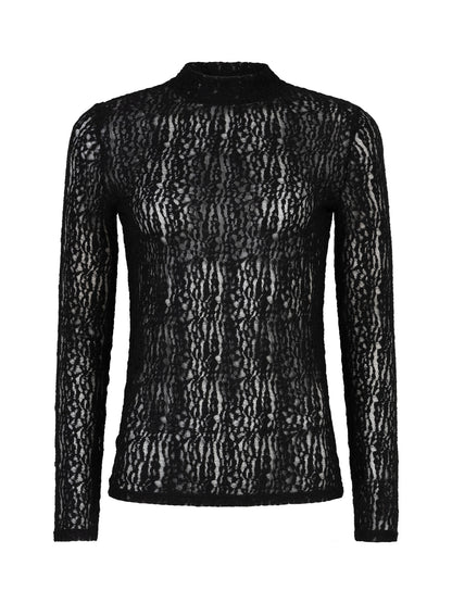 Ydence Top Roberta - zwart