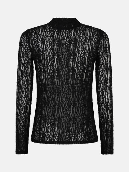 Ydence Top Roberta - zwart