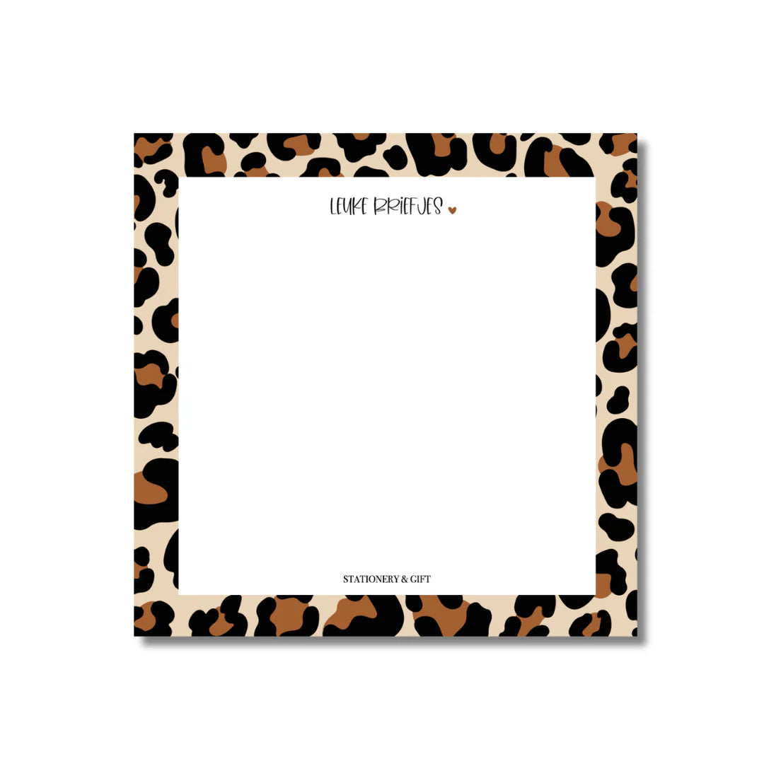 Notitieblokje Leopard