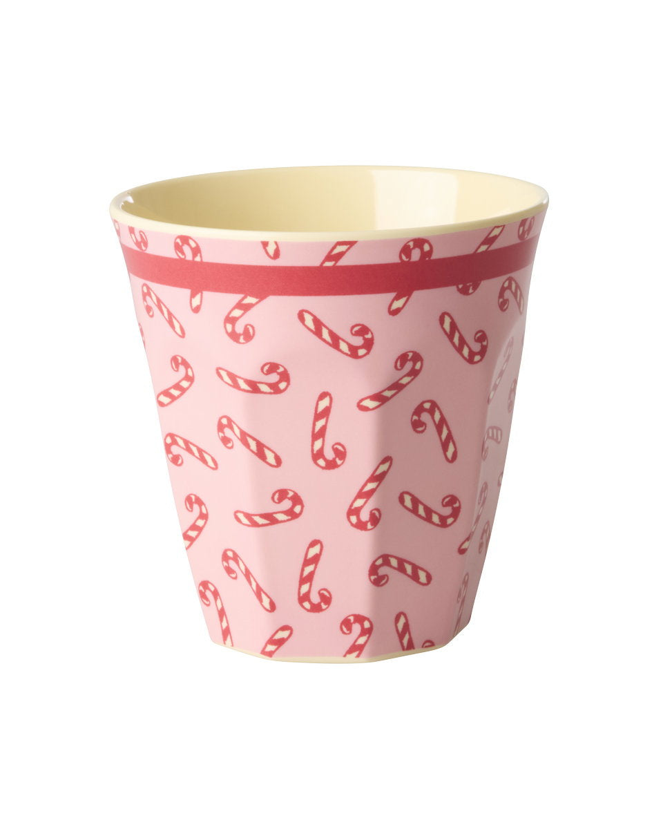 Rice Medium Beker  - candy cane