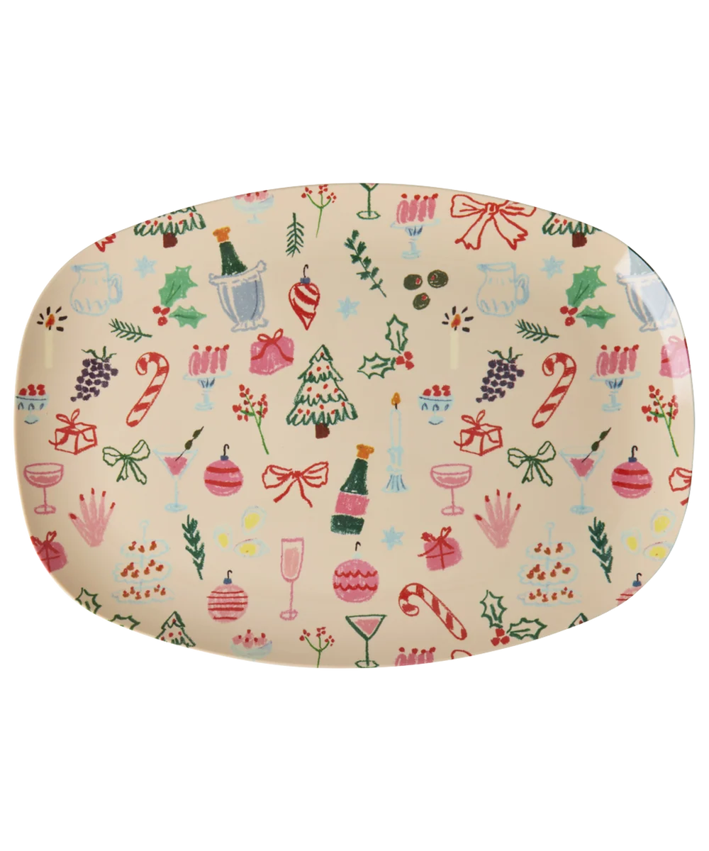 Rice Dinerbord Rechthoekig - christmas galore