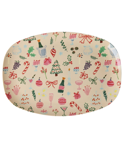 Rice Dinerbord Rechthoekig - christmas galore